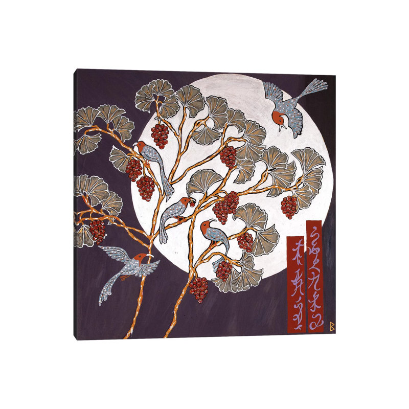 Moon Birds by Berit Bredahl Nielsen - Wrapped Canvas Print, 30.48 cm H x 30.48 cm W