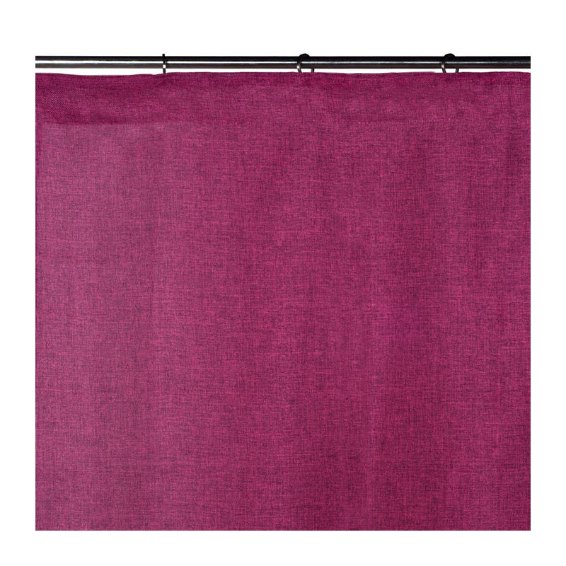 Cinnamon Sheer Curtain Single Panel, 145 x 290cm, Red Pink