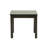 Dark Gray Rubberwood & MDF 3-Piece Coffee Table Set with Rectangular Coffee Table and Two End Tables