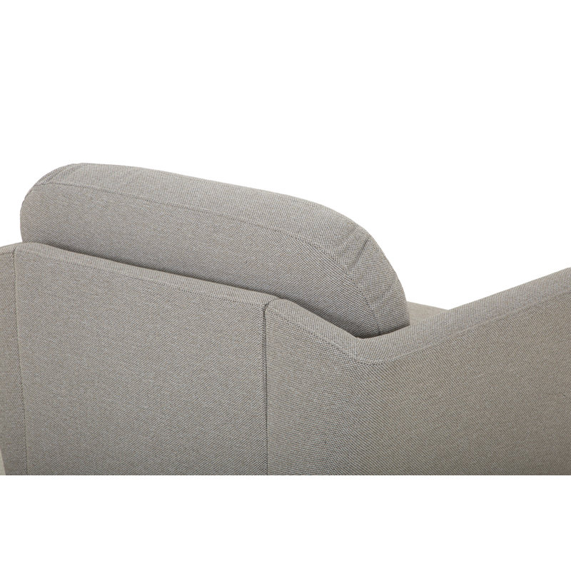 Fauteuil Tyndall, Tissu performance natté champignon