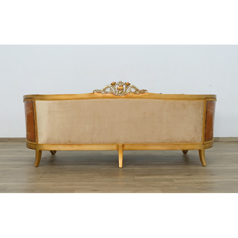 Sofa, 44.5" H x 79" W x 37.5" D, Brown