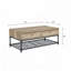 Table basse rectangulaire