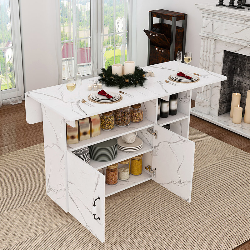 Table pliante multifonctionnelle avec tablettes et roulettes de rangement, bureau compact, table d'écriture