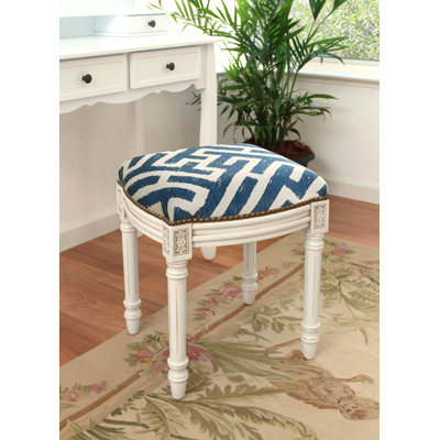 Tabouret de coiffeuse en bois massif Ordaz