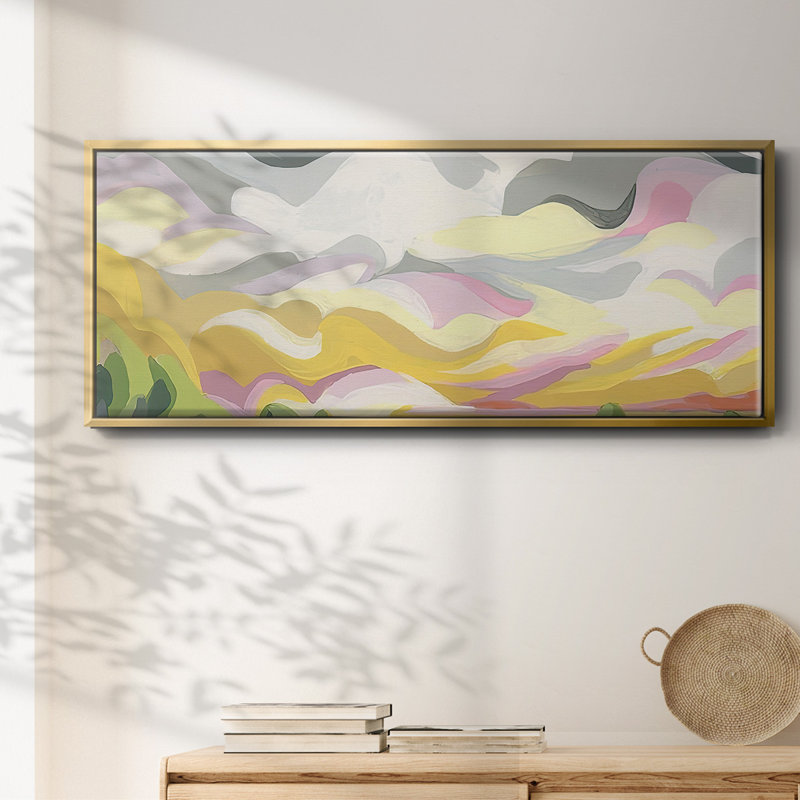 Valley Swirl I- Framed Canvas
