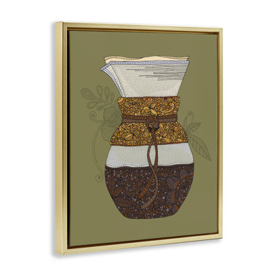Art mural encadré «Pour Over Coffee Coffee» par Valentina Harper