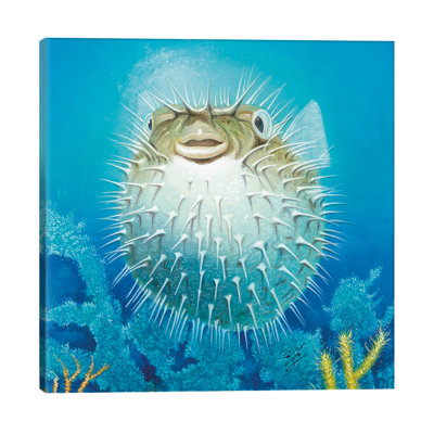 Puffer Fish 1 Piece Painting on Canvas