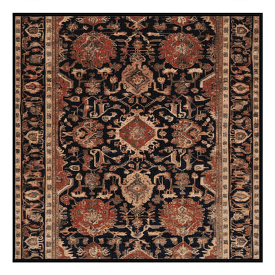 Tapis brun lavable à la machine