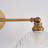 2‑Light Antique Brass Bathroom Vanity Light with Textured Glass Shade