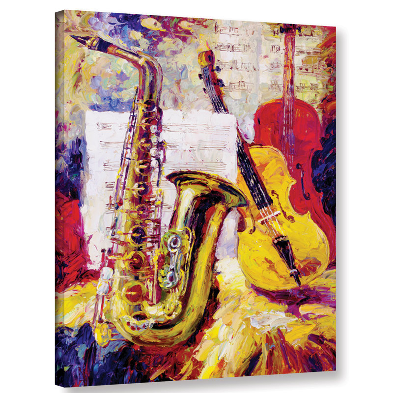 «All That Jazz», reproduction sur toile, H 24 po x l 18 po x P 2 po, Cadre flottant noir