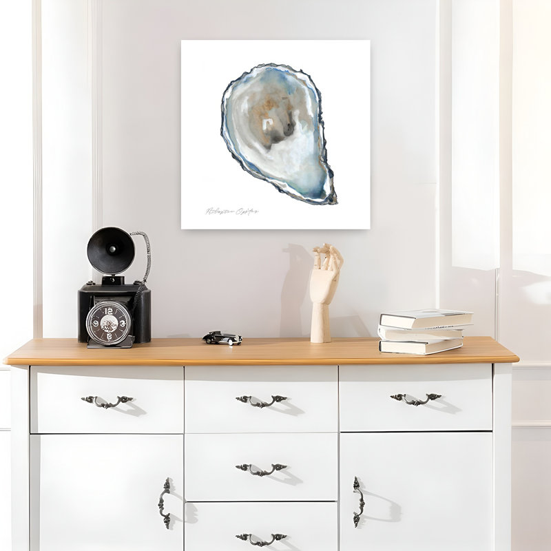 «Atlantic Oyster», art minimaliste côtier biologique minimaliste, H 18 po x l 18 po