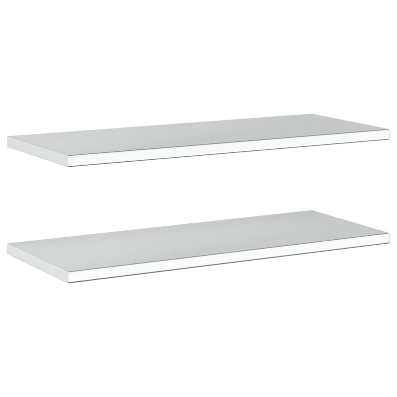 Roheel Stainless Steel Bracket Shelf, Silver, 3cm H x 100cm W x 40cm