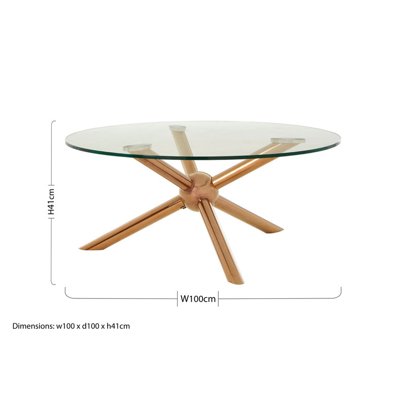 Ames Cross Legs Coffee Table