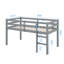 Twin Loft Bed With Guardrails And Ladder-1817474417