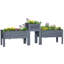 Ensemble de 3 pots à fleurs surélevés Kierron-1015752695