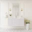 Meuble-lavabo flottant 48 po avec lavabo, meuble-lavabo mural moderne avec lavabo en résine et tiroirs à fermeture en douceur 48 po-3444019-3444017