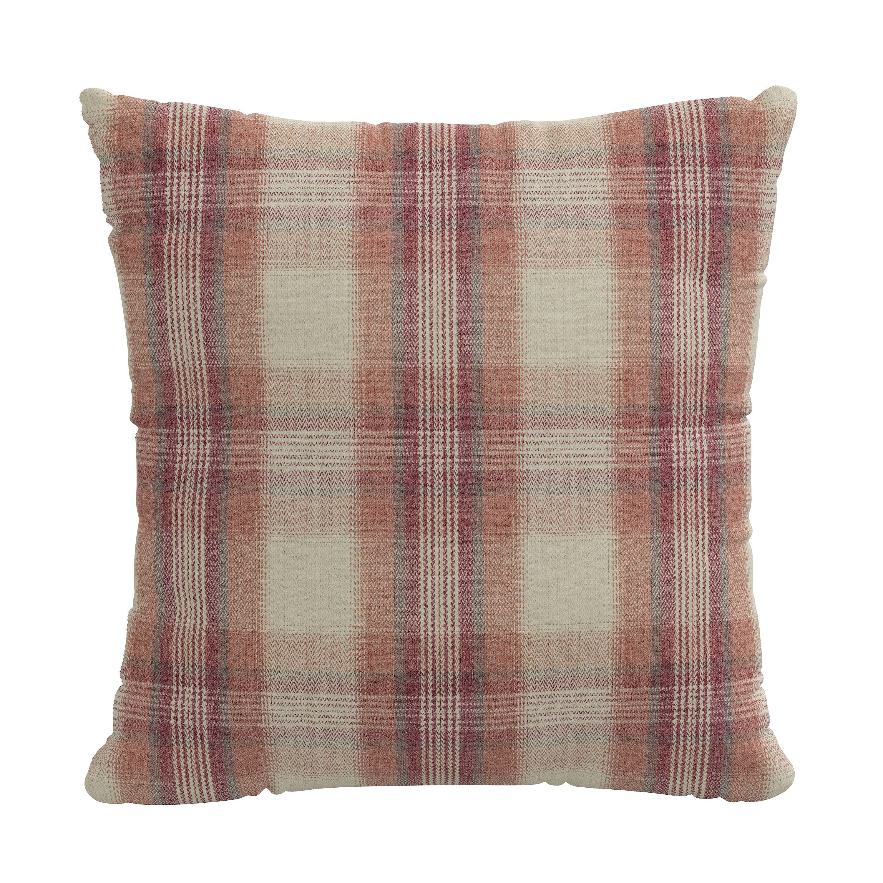 Broyhill Linden Navy & Cream Buffalo Plaid Square Throw Pillow