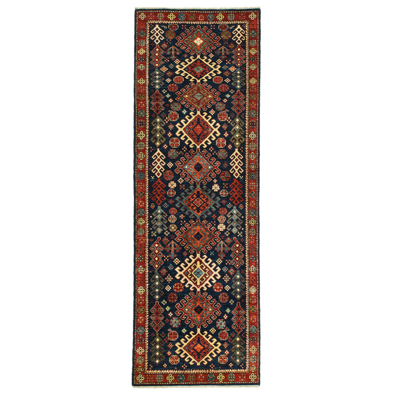Chemin de table tribal Anatolian bleu et multicolore 3 x 8