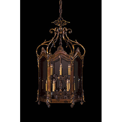 Lustre à plusieurs niveaux 9 lumières lanterne