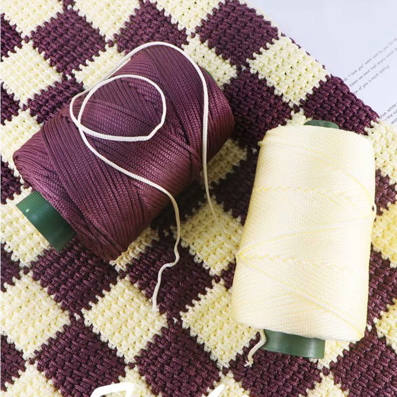 Support de fil de soie tissé à la main en fil de soie tissé à la main, White