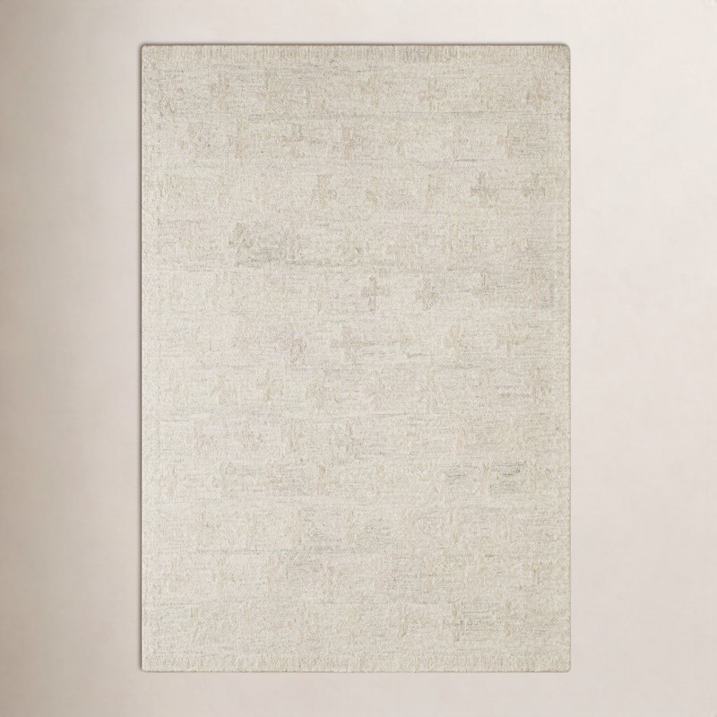 Niara Hand Tufted Wool Indoor Rug, Rectangle 8'10" x 12'