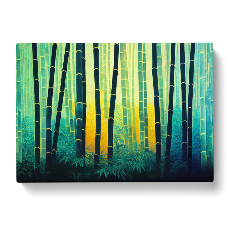 Colourful Bamboo Forest Vol.4 - Wrapped Canvas, 35cm H x 50cm W x 3cm D