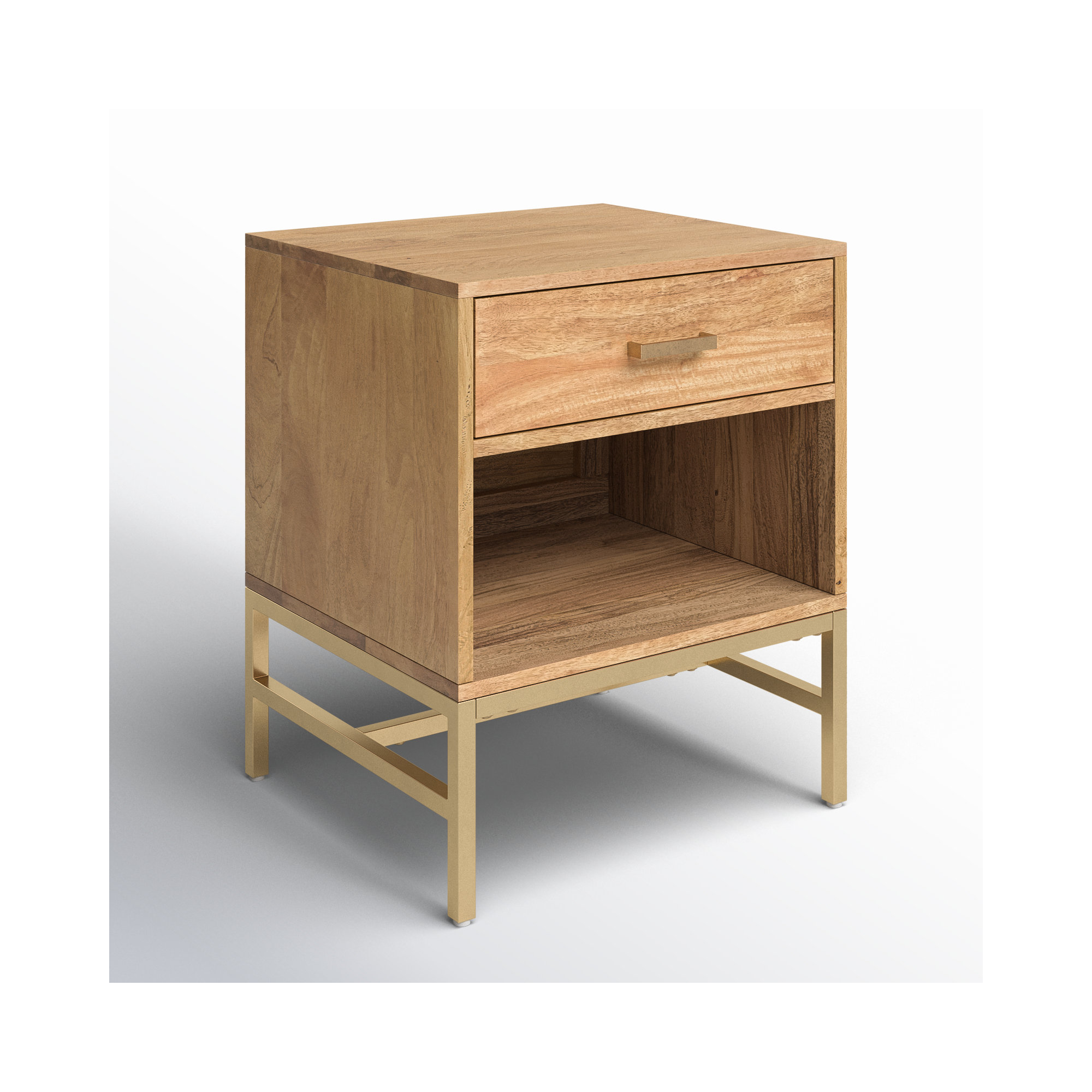 Ivywood 22" Tall 1 - Drawer Nightstand, Natural