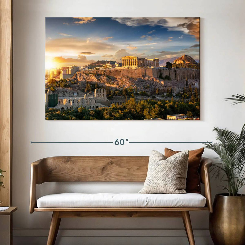 Acropole dorée Adella, H 34 po x l 51 po