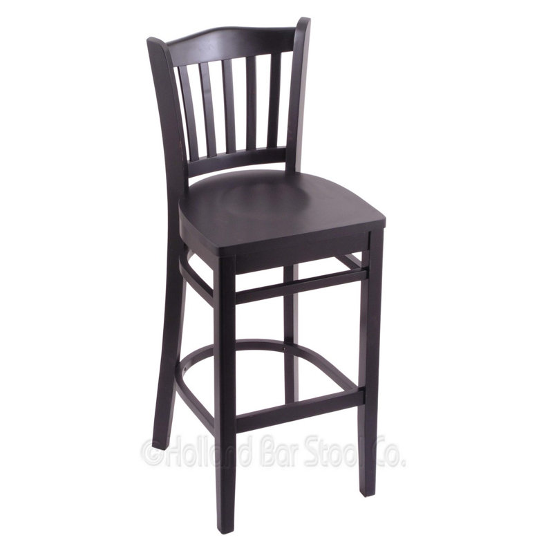 25" Bar Stool, Black