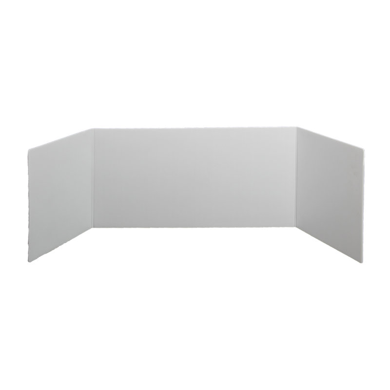 Carrelage en plastique, H 12 po x l 46,5 po x P 0,13 po, Blanc