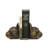 Decorative Antique Resin Dog Head Bookends Bronze