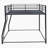 Ariatna Metal Floor Bunk Bed Over