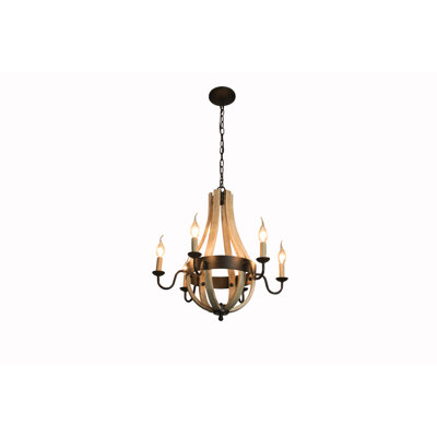 Jewel 6 - Light Candle Style Chandelier