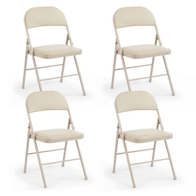 Marinke Padded Upholstered Metal Folding Event Chairs with Padded Seats