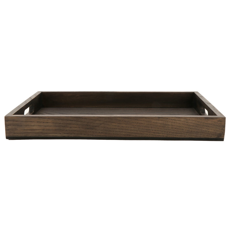 Taproot Ash Wood Serving Tray with Handles, 16.25" x 11"