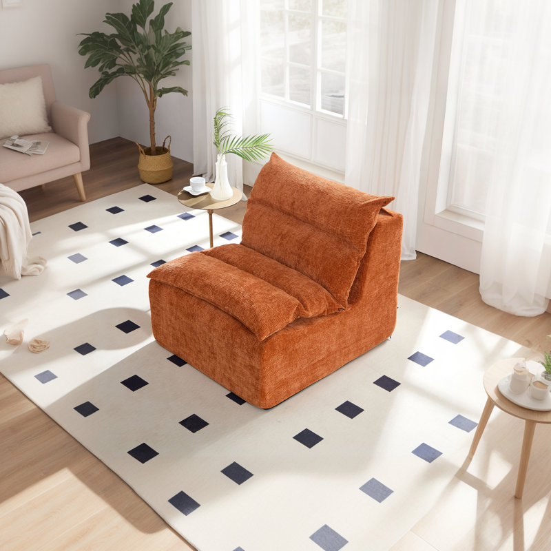 Fauteuil à billes Lazy Susans, Polyester orange