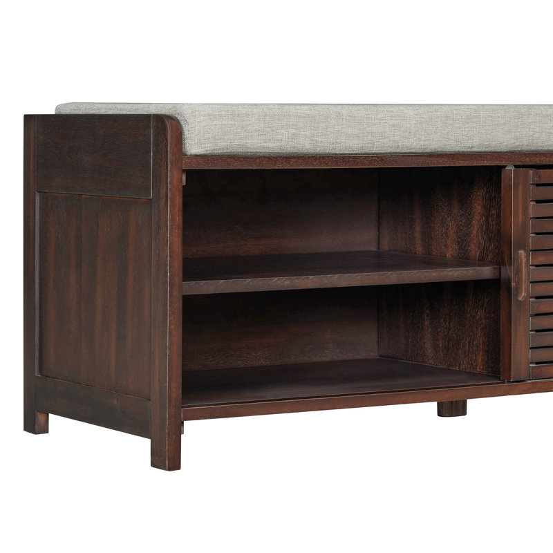 Banc de rangement Toza, Espresso