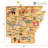 Arkansas Cutting & Serving Board with Artwork by Fish Kiss