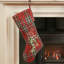 Tartan Mistletoe Embroidered Christmas Stocking