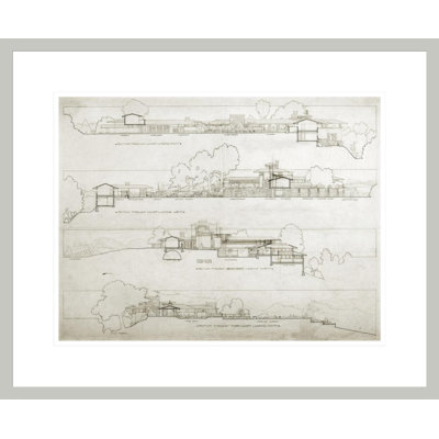 Frank Lloyd Wright Home &amp; Studio Taliesin II Spring Green WI by Frank Lloyd Wright - Framed Giclee Print