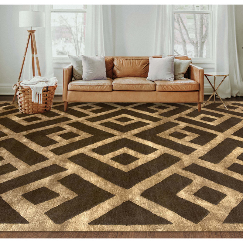 Geometric Area Rug, Rectangle 9' x 12'