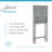Over the Toilet Bathroom Spacesaver Wall Medicine Storage Cabinet with Adjustable Shelf-1904236585