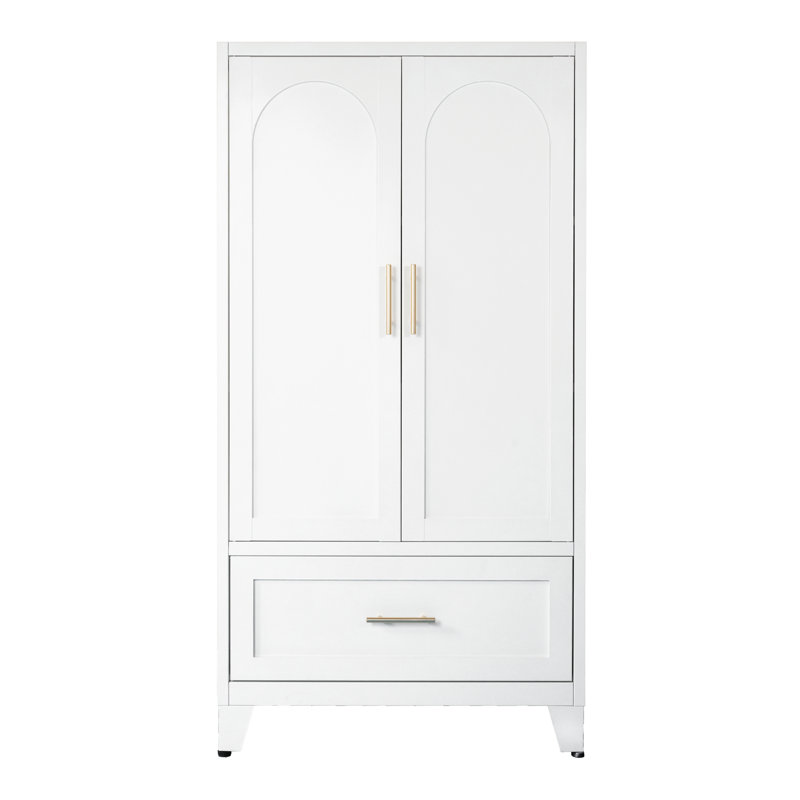 Garde-robe moderne en acier peu encombrante, rangement réglable pour la maison et le bureau