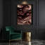 Paysage abstrait 4, art mural sur toile noire-1533012536