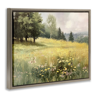 Lush Summer Meadow Floating Frame, design by LSR Creative Studio