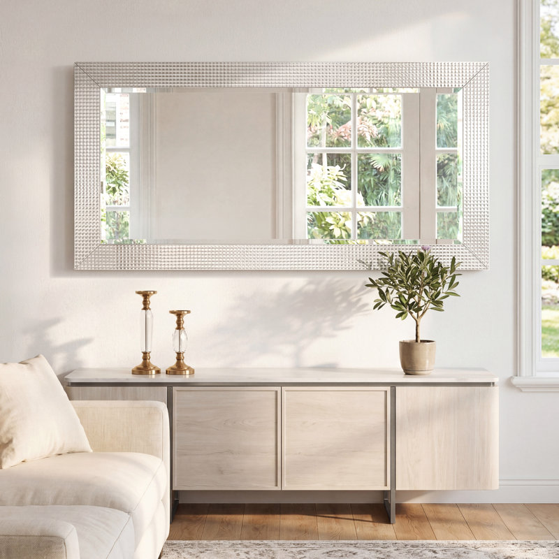 Gianclaudio Solid Wood Rectangle Mirror