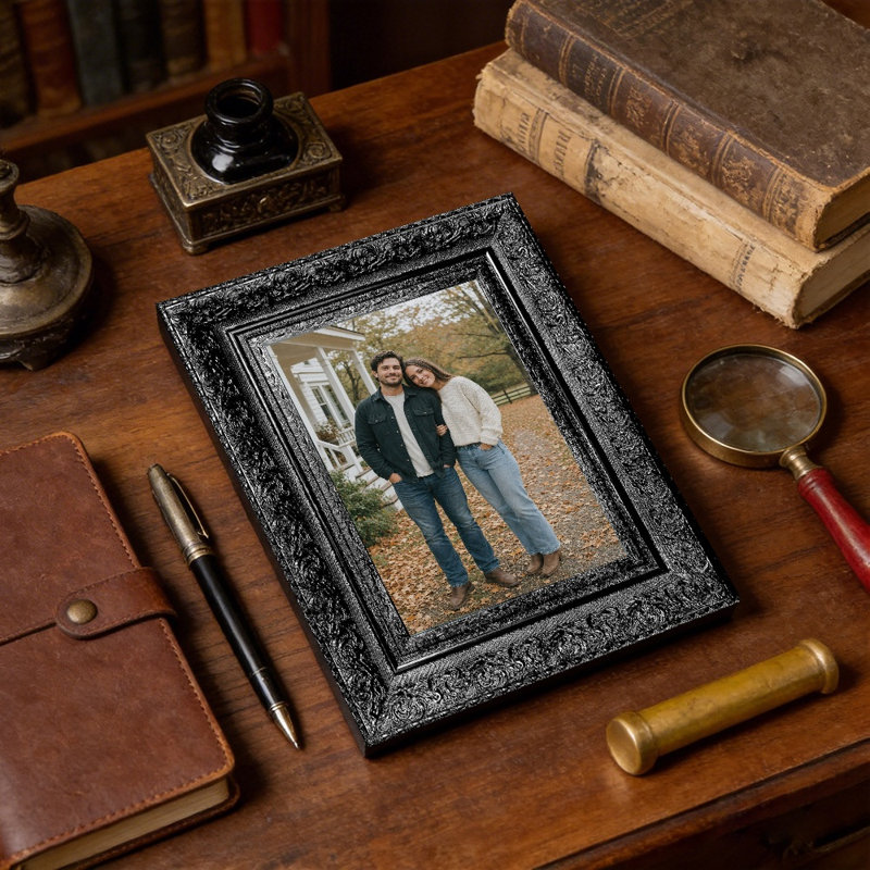 Black 3 PCS 11" x 14" Decorative Picture Frame with Lightweight PS Frame, 11" W x 14" H, Black, 1