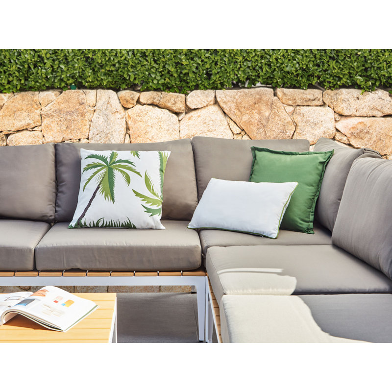 SEASIDE Indoor / Outdoor Floral Square Throw Cushion