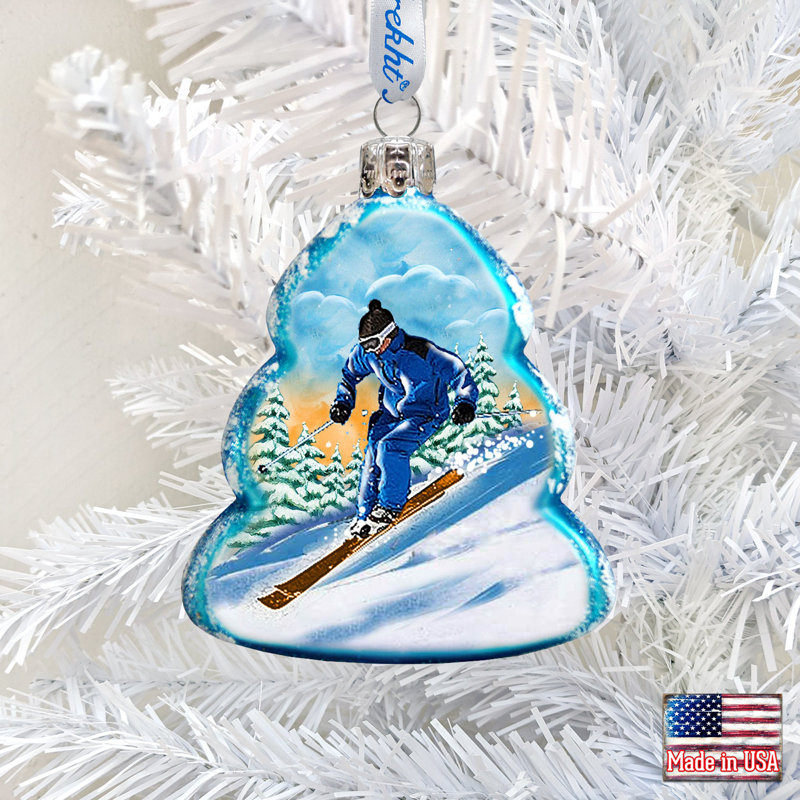Keepsake 2'' Handmade Glass Holiday Shaped Ornament