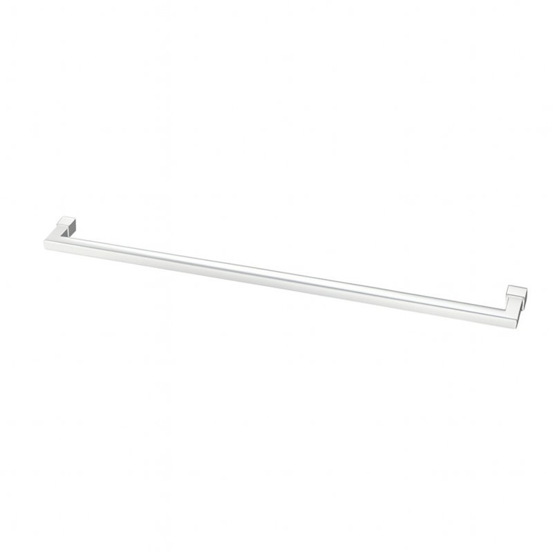 Quadro Towel Bar, Polished Stainless Steel, 0.88" H x 24.5" L x 3.25" D